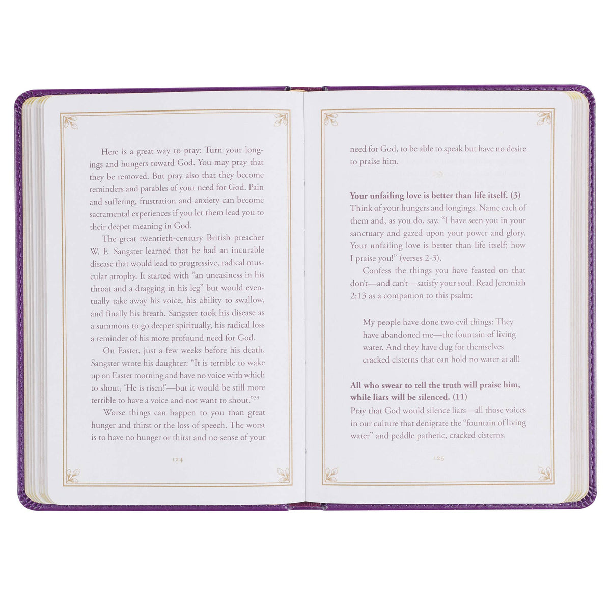 Christian Art Gifts - Devotional Praying the Psalms Faux Leather