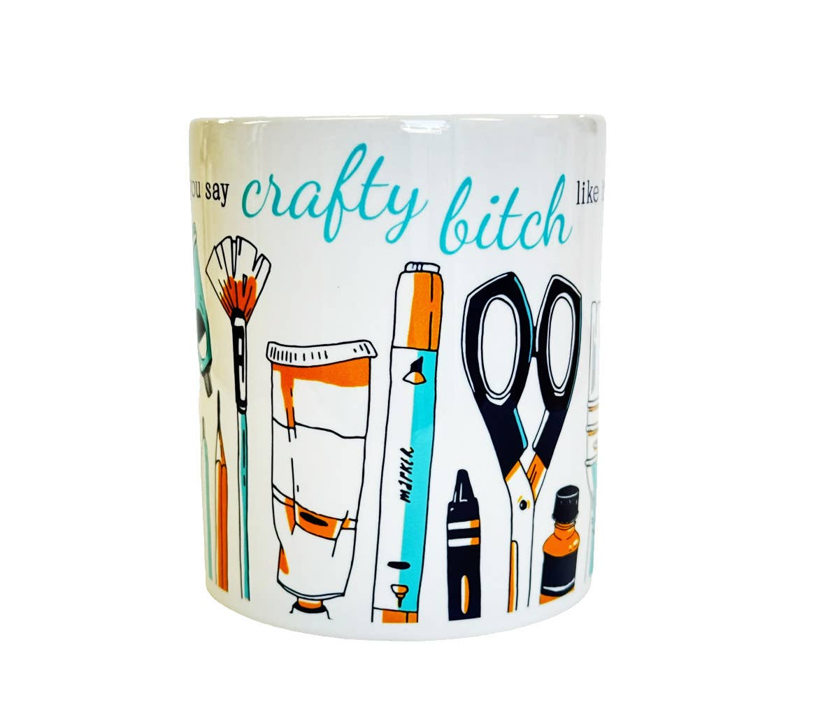 Crafty Bitch l Artist l Crafter l Art Teacher Mug