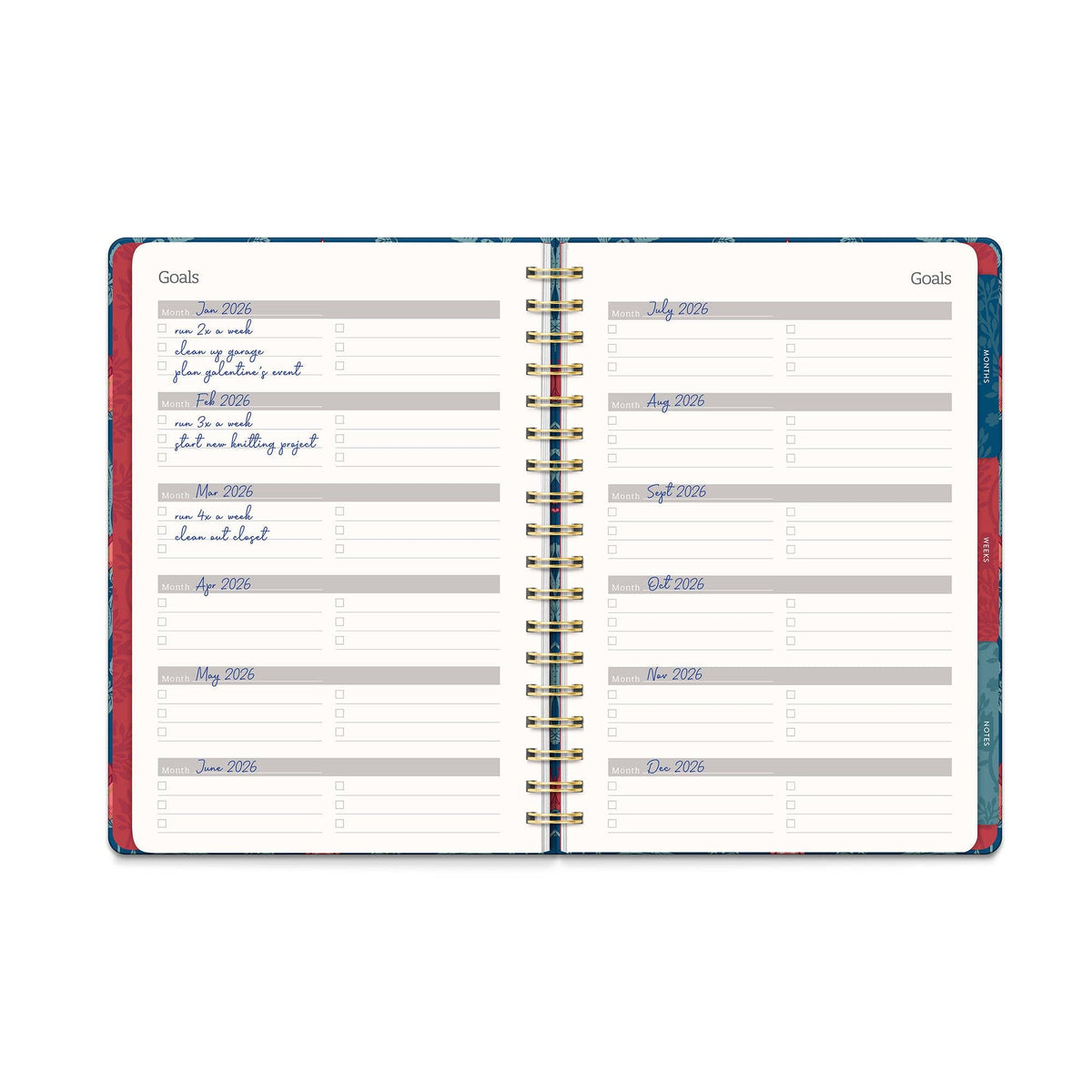 Studio Oh! - Garden Renaissance Undated Tri-Tab Planner