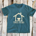 Peach Closet - True Story Christmas Nativity Scene Tee