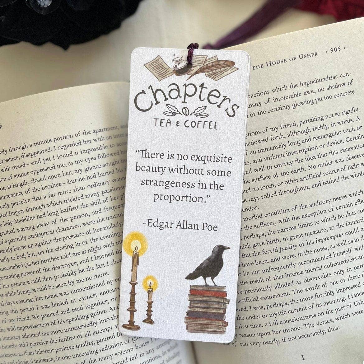 Chapters Tea - Dark Academia Bookmark