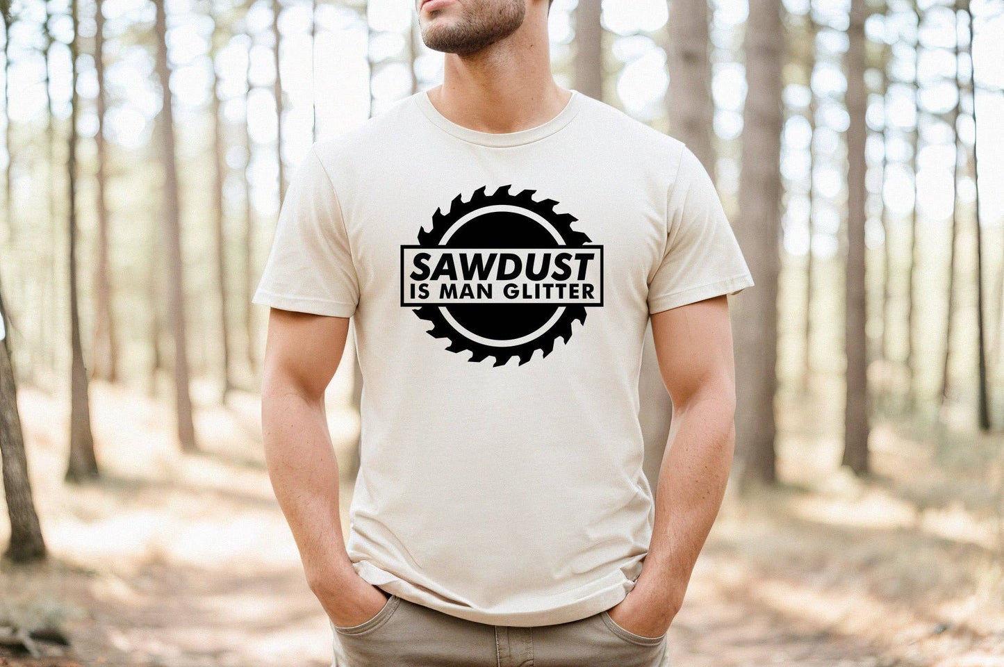 Peach Closet - Sawdust is Man Glitter T-Shirt or Crew Sweatshirt