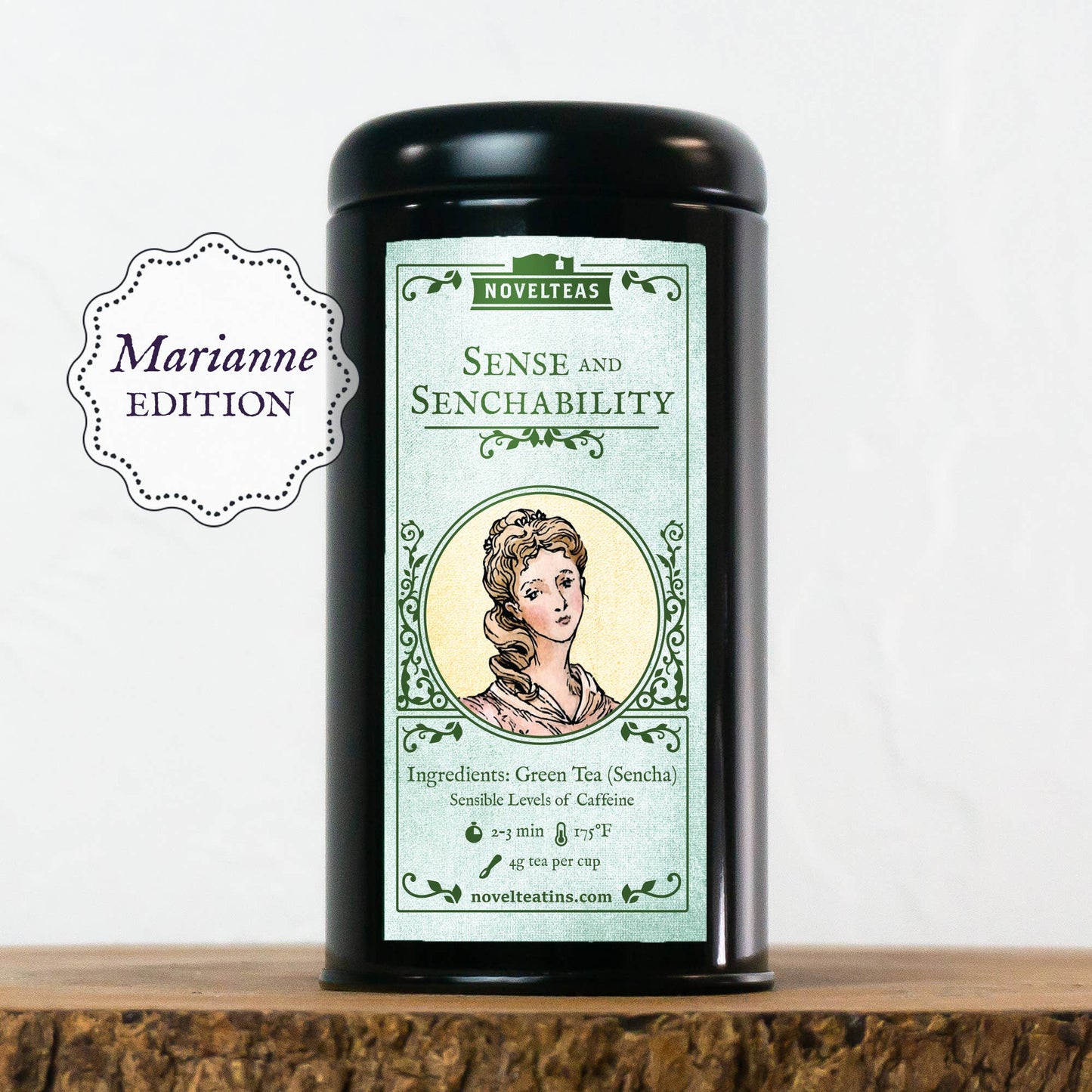 Novelteas LLC - Sense and Senchability - Jane Austen Loose Tea Tin