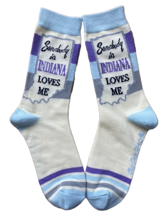 Buy Socks You All - Somebody in Indiana Loves Me Women's Socks