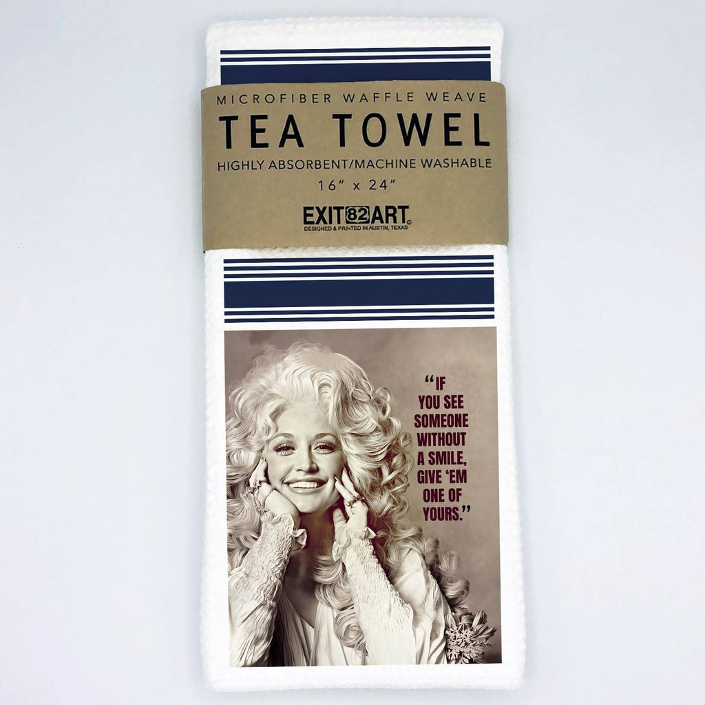 EDolly Parton - 16" x 24" Waffle Weave Tea Towel