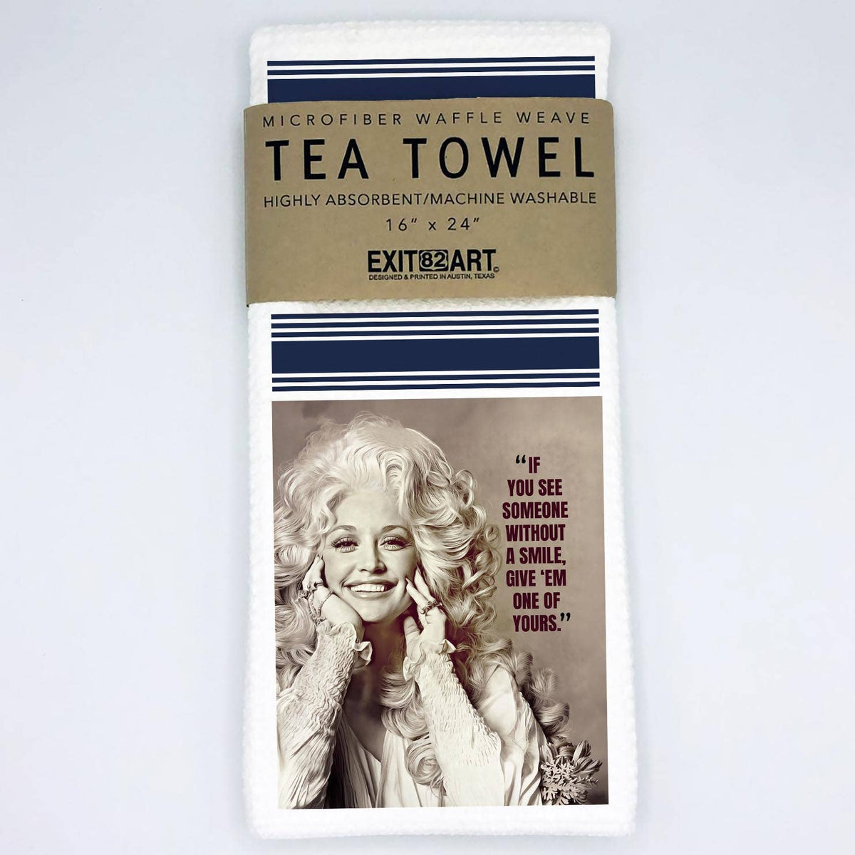 EDolly Parton - 16" x 24" Waffle Weave Tea Towel