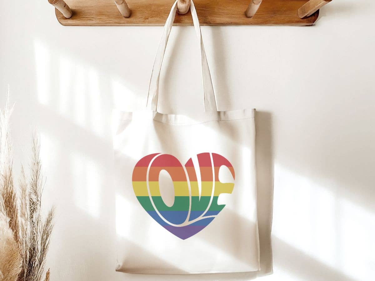 Sister Ray - Love Rainbow Pride LGBTQ Canvas Tote Bag