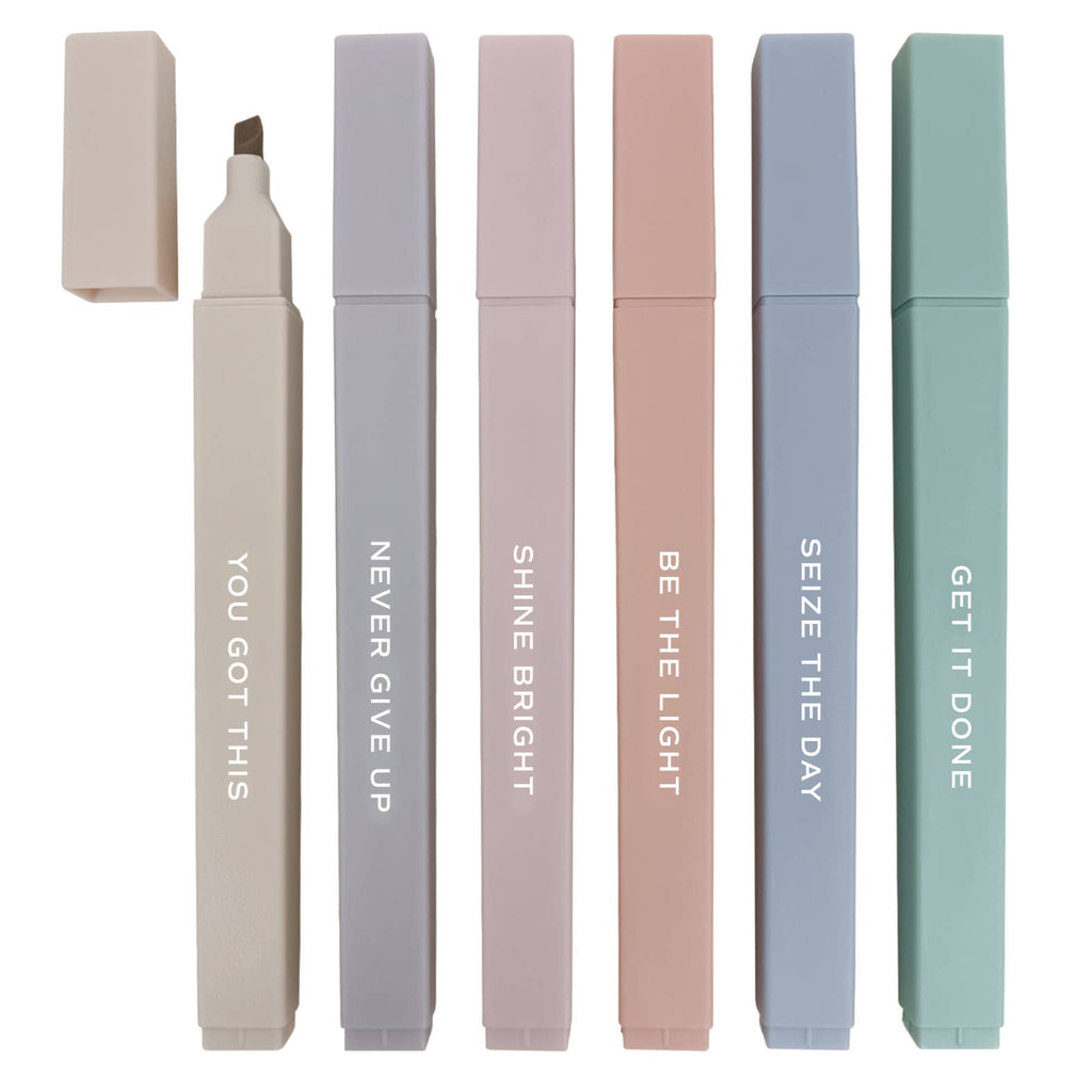 Sweet Water Decor - Neutral Highlighter Set - Stationery Set & Decor