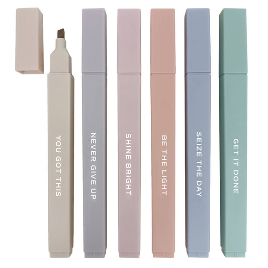 Sweet Water Decor - Neutral Highlighter Set - Stationery Set & Decor