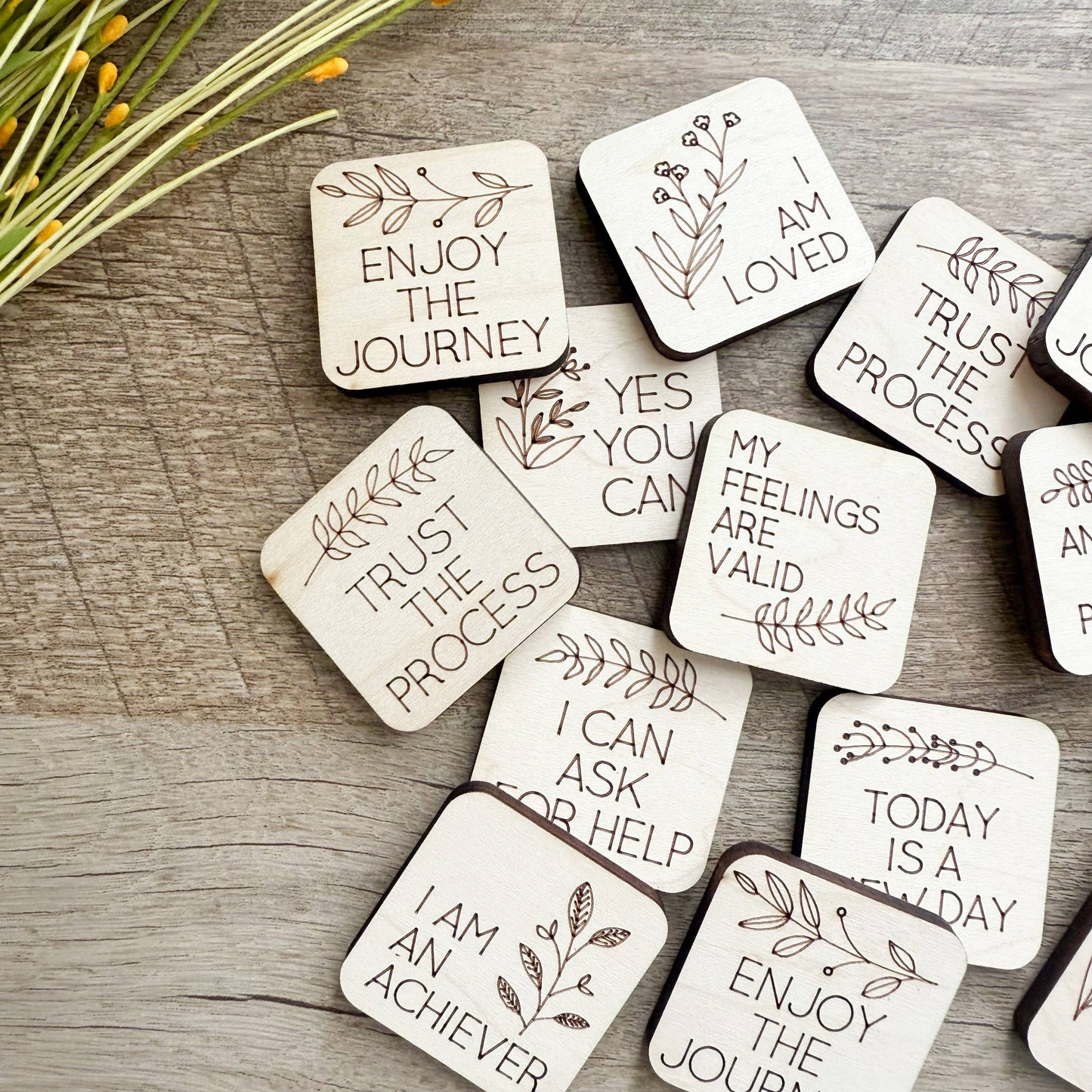Birch House Games & Gifts - Affirmation Token Magnets- Positive Affirmations, Mindful