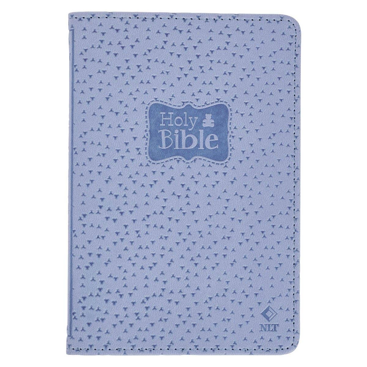 Christian Art Gifts - Bible NLT Infant New Testament Faux leather, Blue