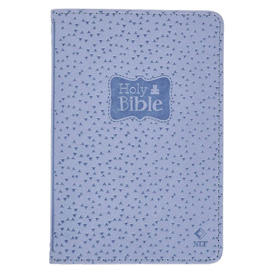 Christian Art Gifts - Bible NLT Infant New Testament Faux leather, Blue