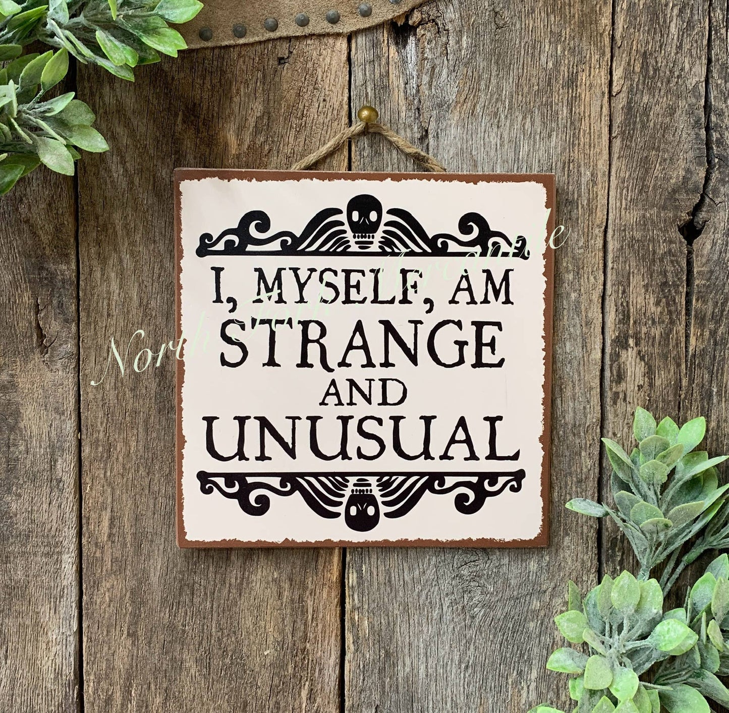 North Fork Mercantile - I Myself Am Strange And Unusual, Halloween Gift