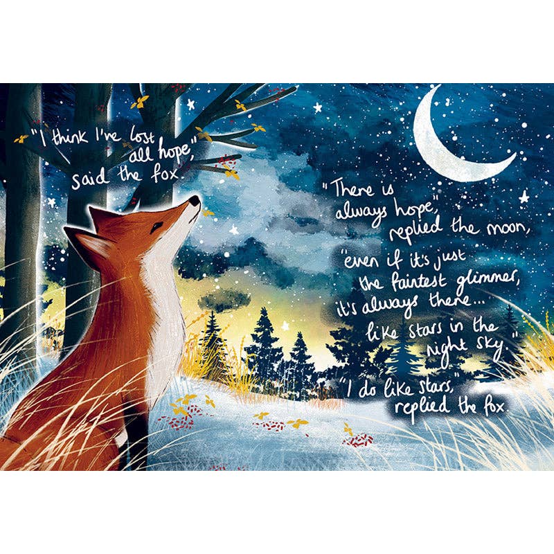 Fox Under the Moon