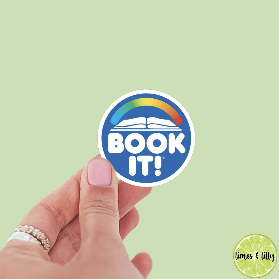 Limes & Lilly - Book It Sticker | Book It Rewards Sticker | Retro Sticker |