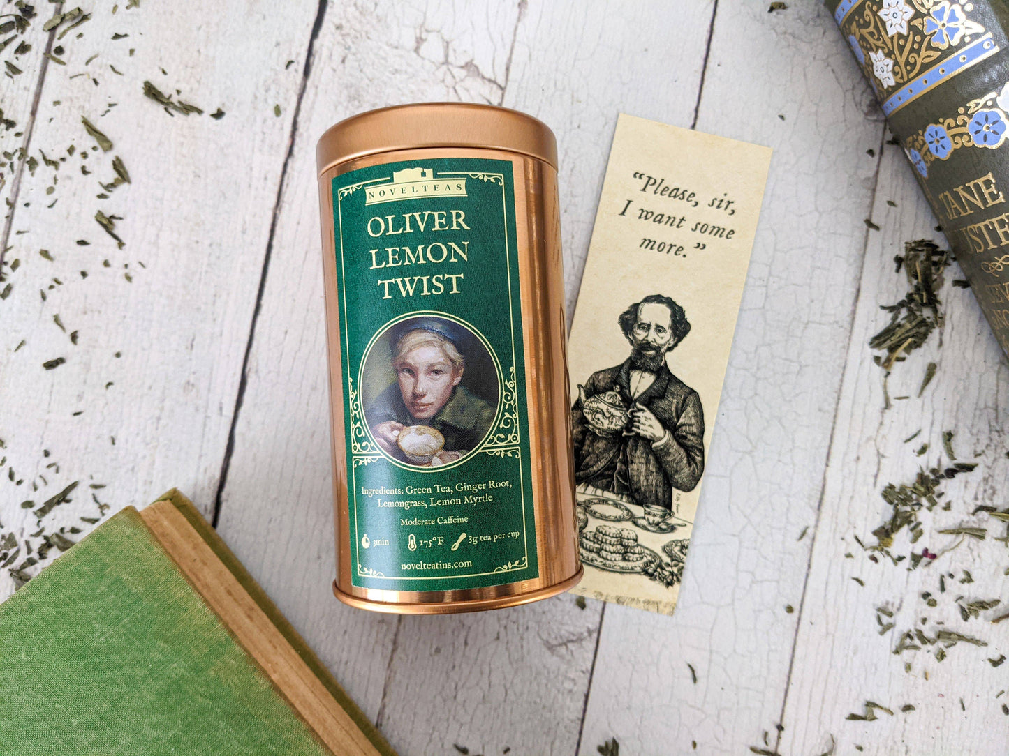 Novelteas LLC - Oliver Lemon Twist - Charles Dickens Loose Tea Tin