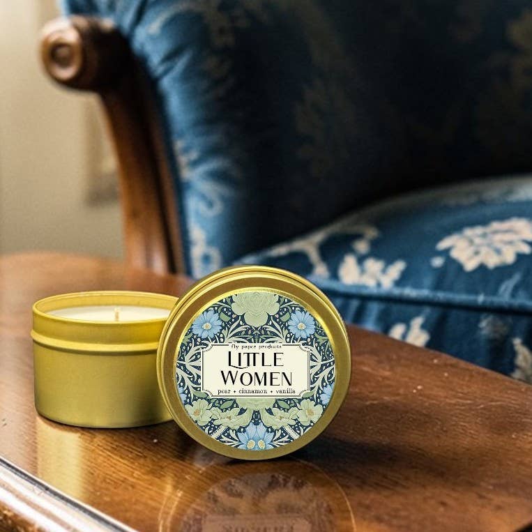 Fly Paper Products - Little Women 4oz Soy Candle Pear + Cinnamon + Vanilla