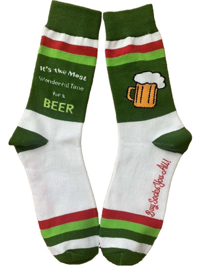 Buy Socks You All - Its the Most Wonderful Time for a Beer Men's Socks