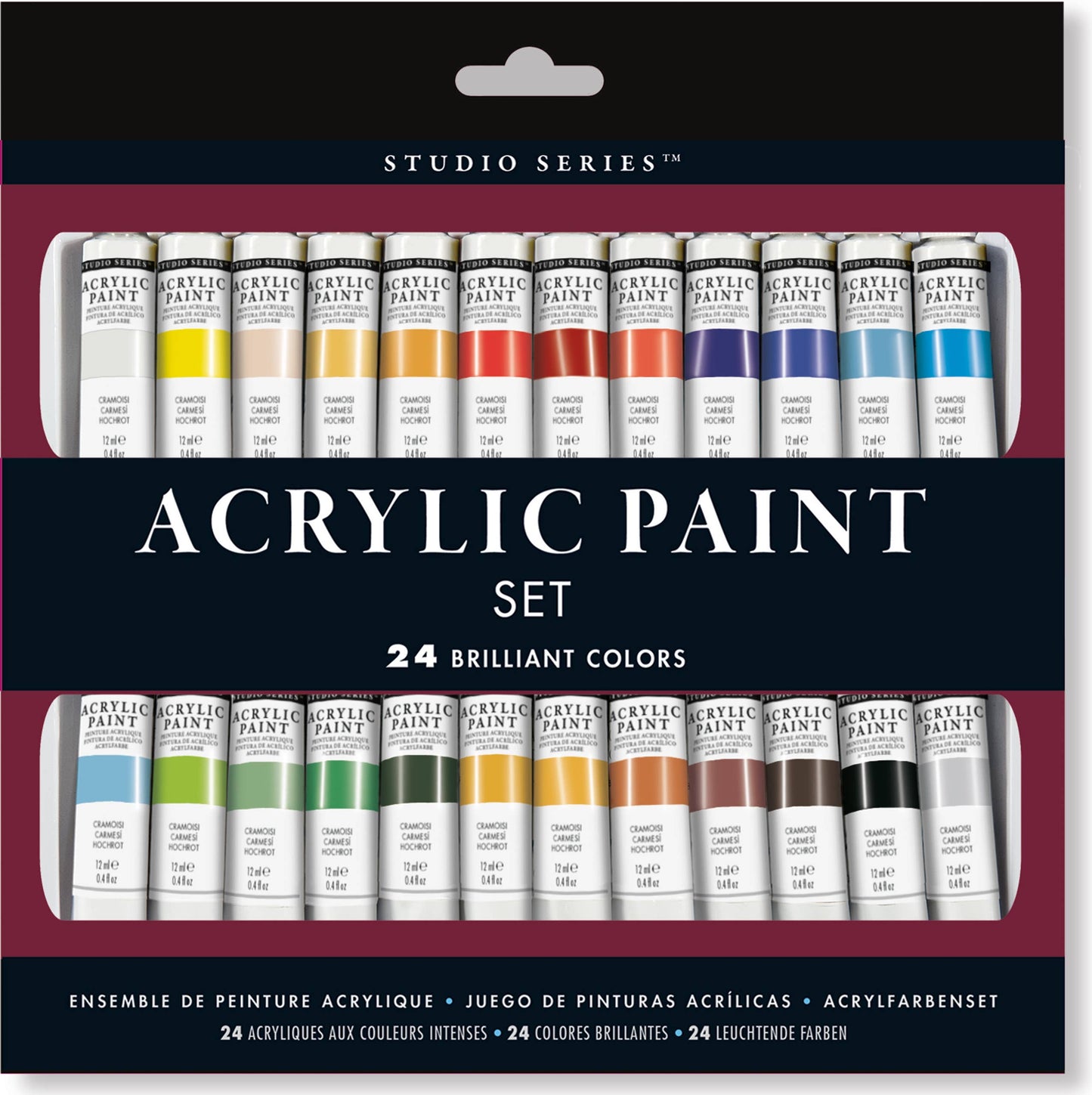Peter Pauper Press - Studio Series Acrylic Paint Set (24 colors)