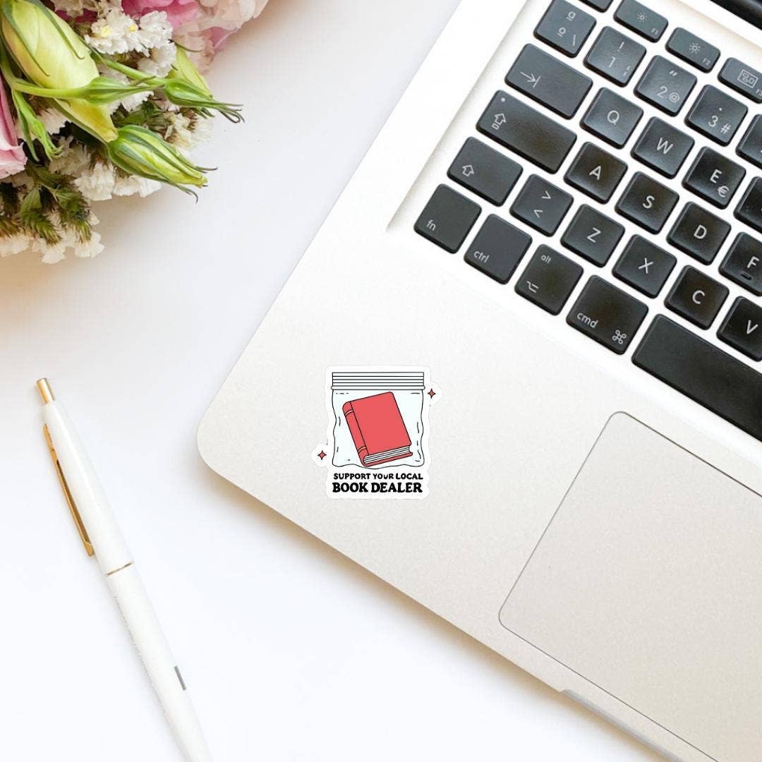 Limes & Lilly - Support Your Local Book Dealer Vinyl Sticker | Kindle