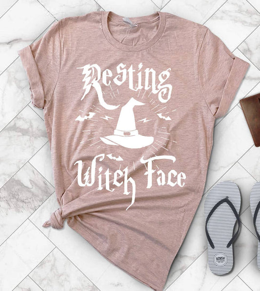 House Of Rodan - Resting Witch Face - Fall Halloween Sassy Witch Fun T-Shirt