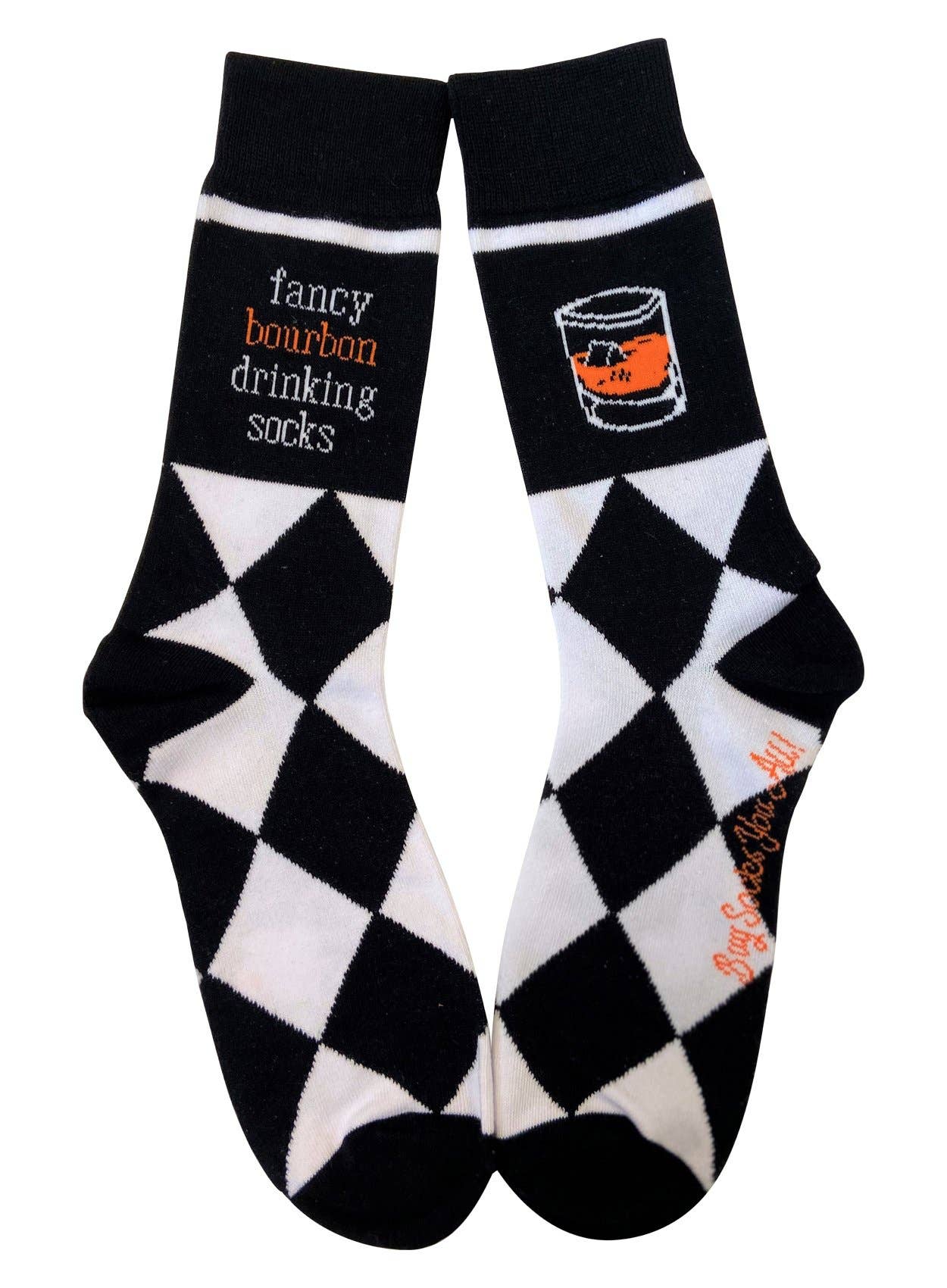 Buy Socks You All - Fancy Bourbon Drinking Men's Socks