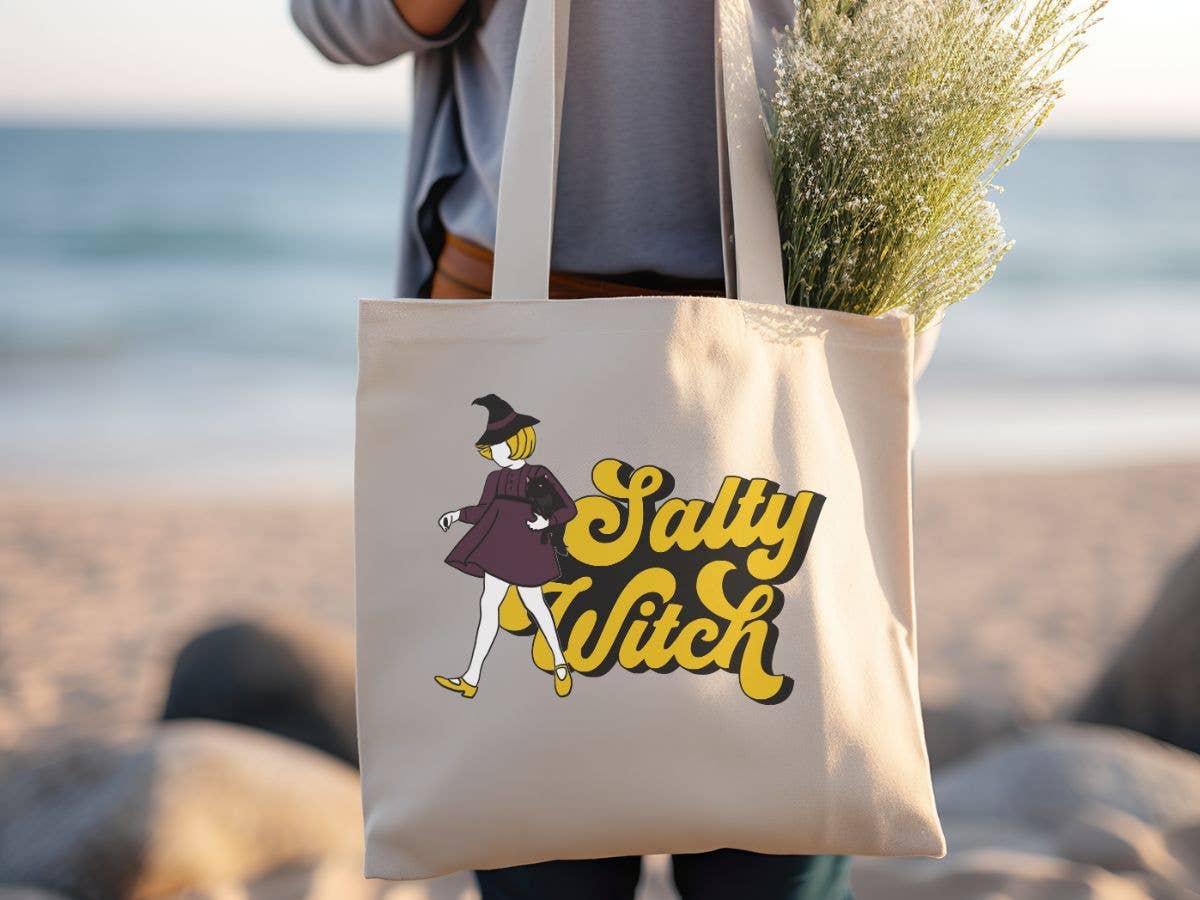 Sister Ray - Salty Witch Funny Canvas Tote Bag