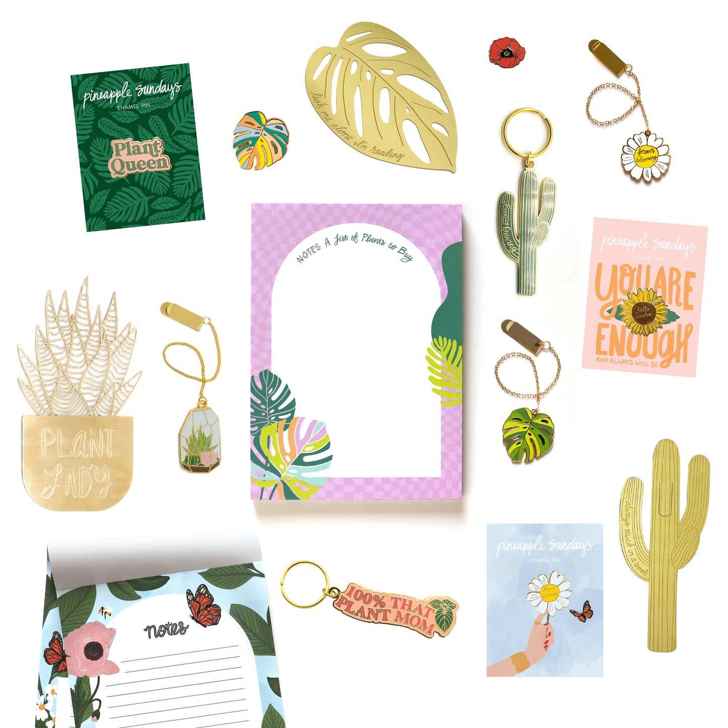 Pineapple Sundays Design Studio - Best Teacher Ever Enamel Bookmark