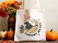 Sister Ray - Vintage Witch Tonight We Fly Canvas Tote Bag