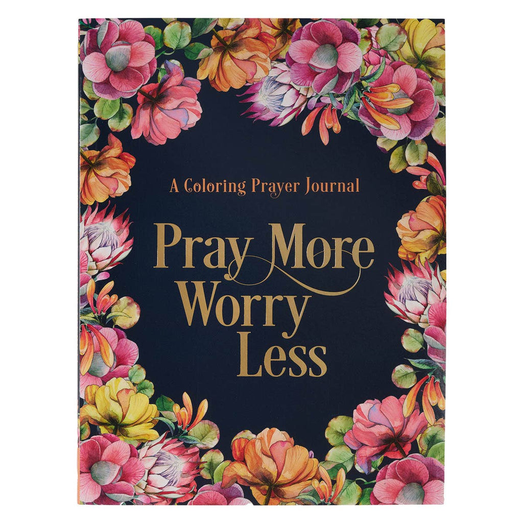 Christian Art Gifts - Worry Less, Pray More Prayer Journal SC