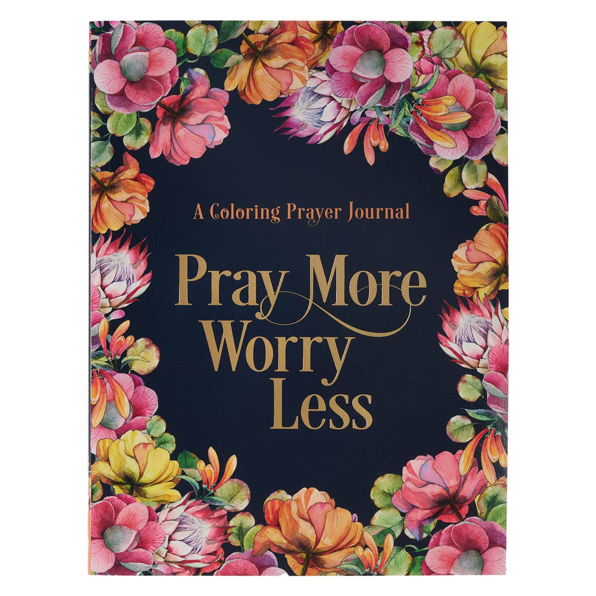 Christian Art Gifts - Worry Less, Pray More Prayer Journal SC