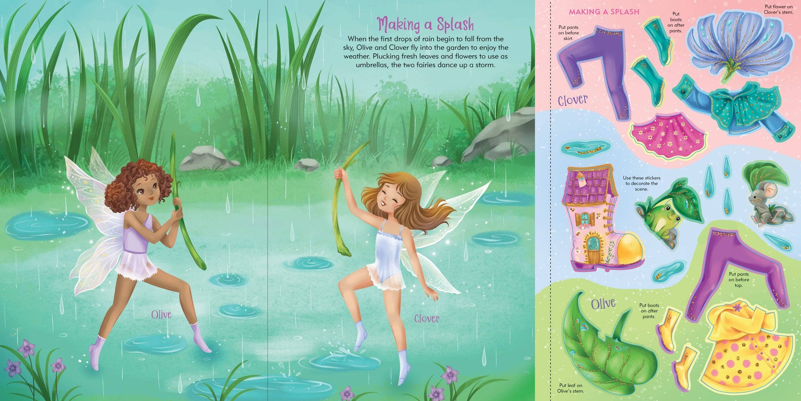 Peter Pauper Press - Fairies Sticker Doll Dress-Up Book