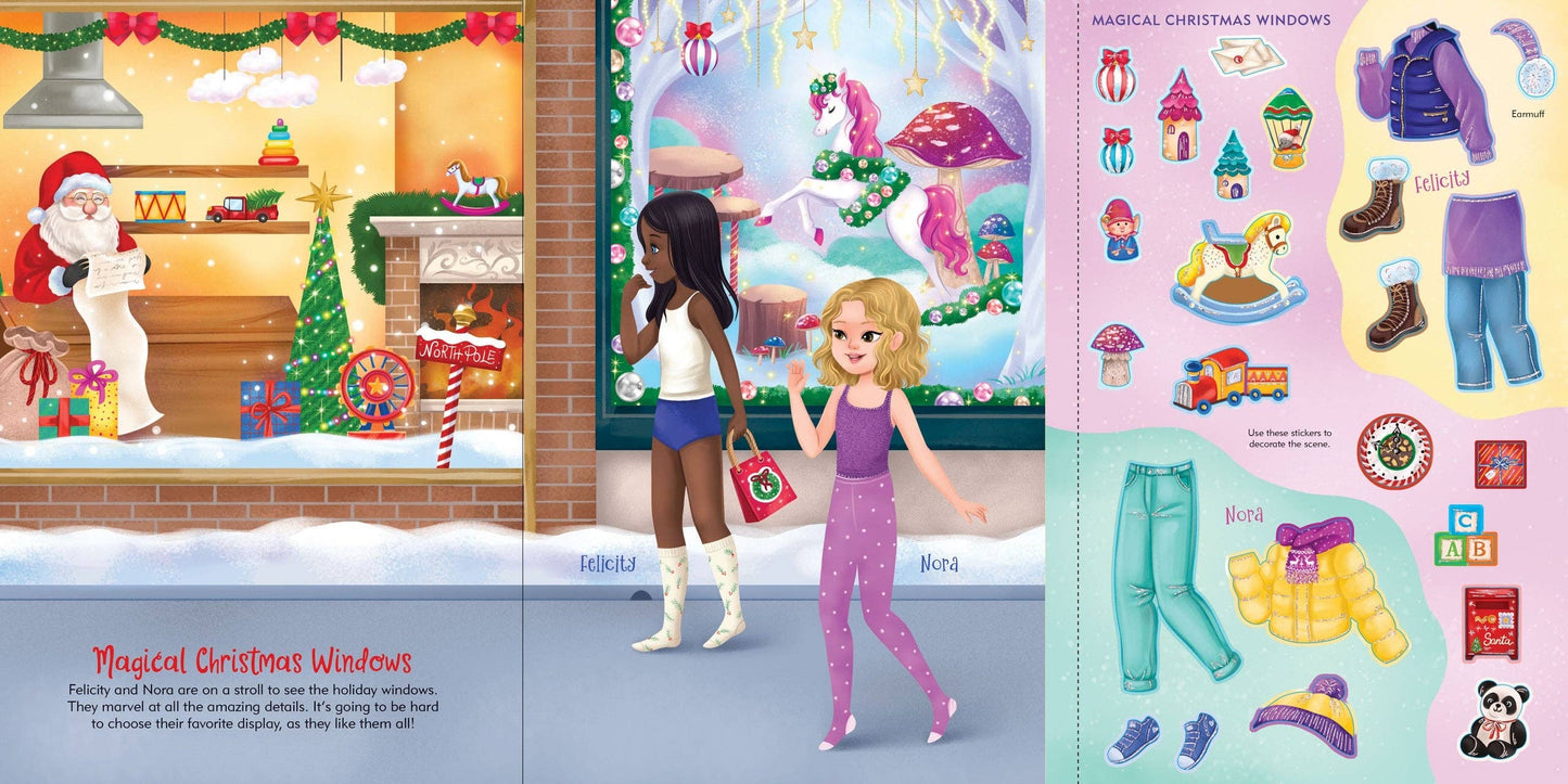 Peter Pauper Press - Christmas Sticker Doll Dress-Up Book