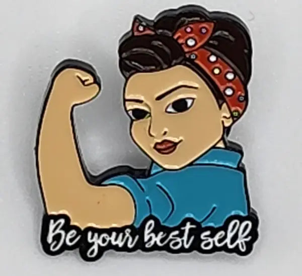 Magnifique Hearts - Be Your Best Self’ Rosie-Themed Empowerment Enamel Pin