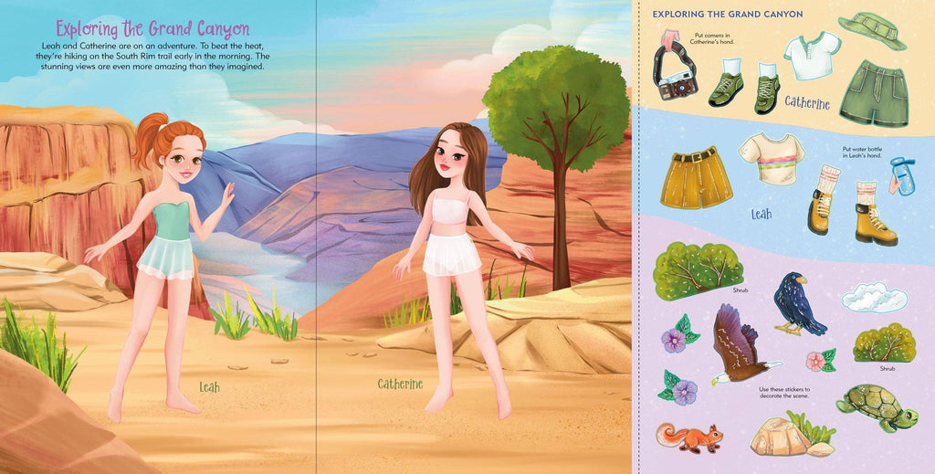 Peter Pauper Press - Vacation Sticker Doll Dress-Up Book