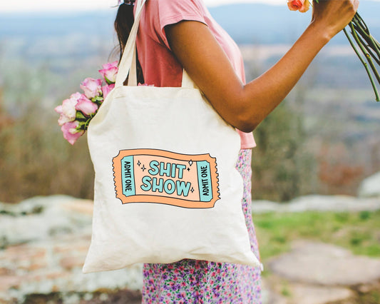 256 Craft Co - Shit Show Ticket Canvas Tote Bag