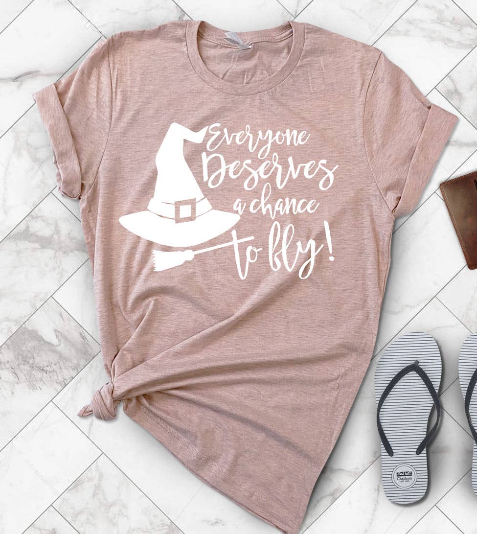 House Of Rodan - Everyone Deserves A Chance - Fall Witch Halloween T-Shirt