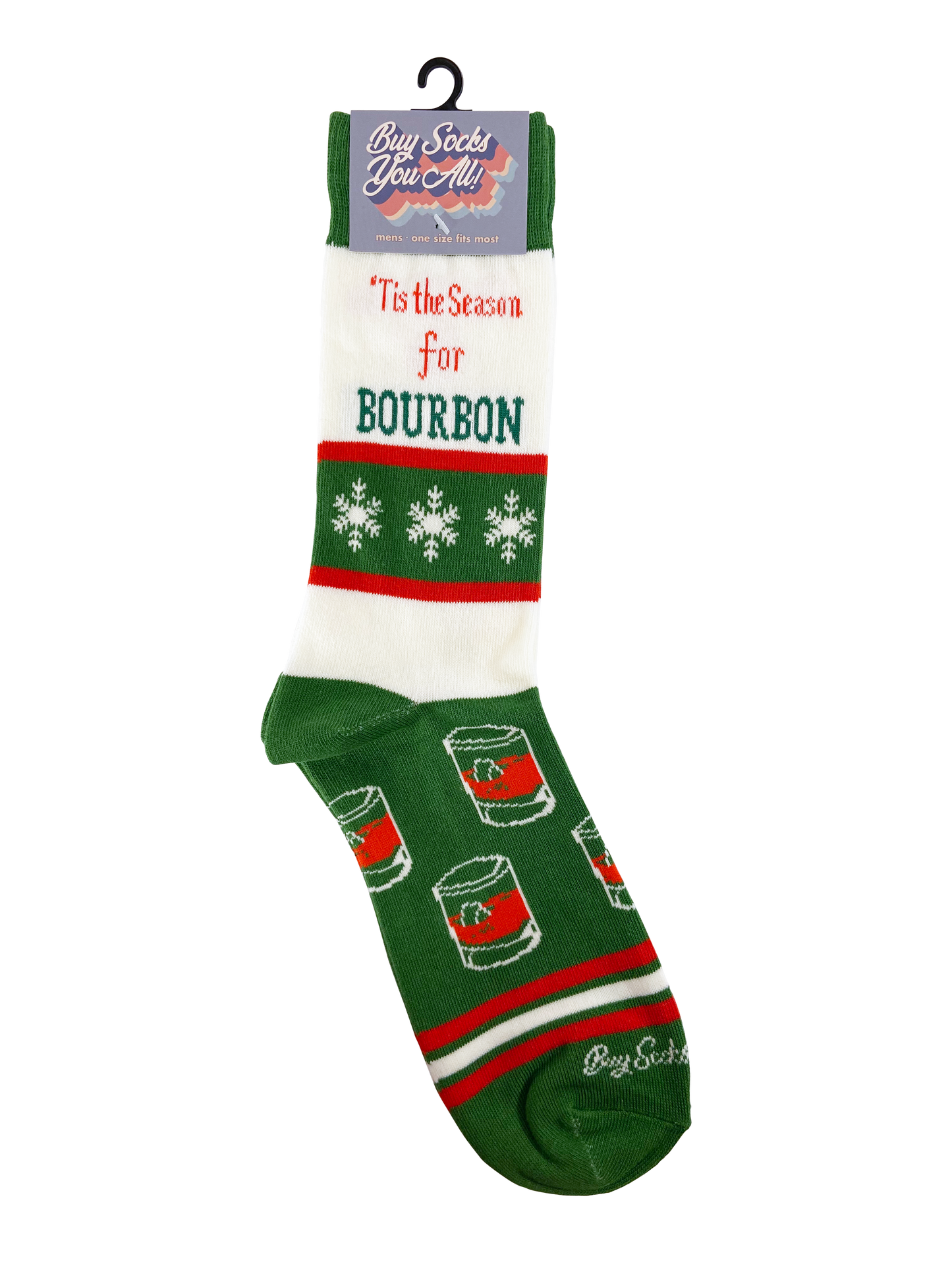 Buy Socks You All - Tis the Season for Bourbon - Men's Socks