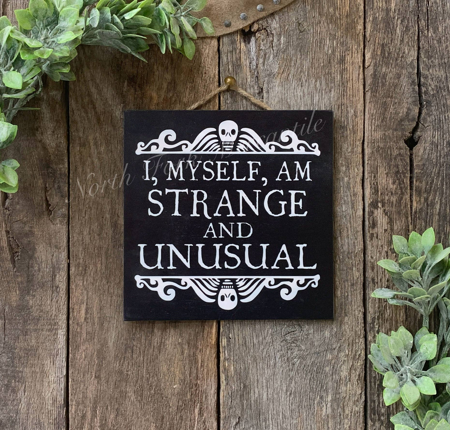 North Fork Mercantile - I Myself Am Strange And Unusual, Halloween Gift