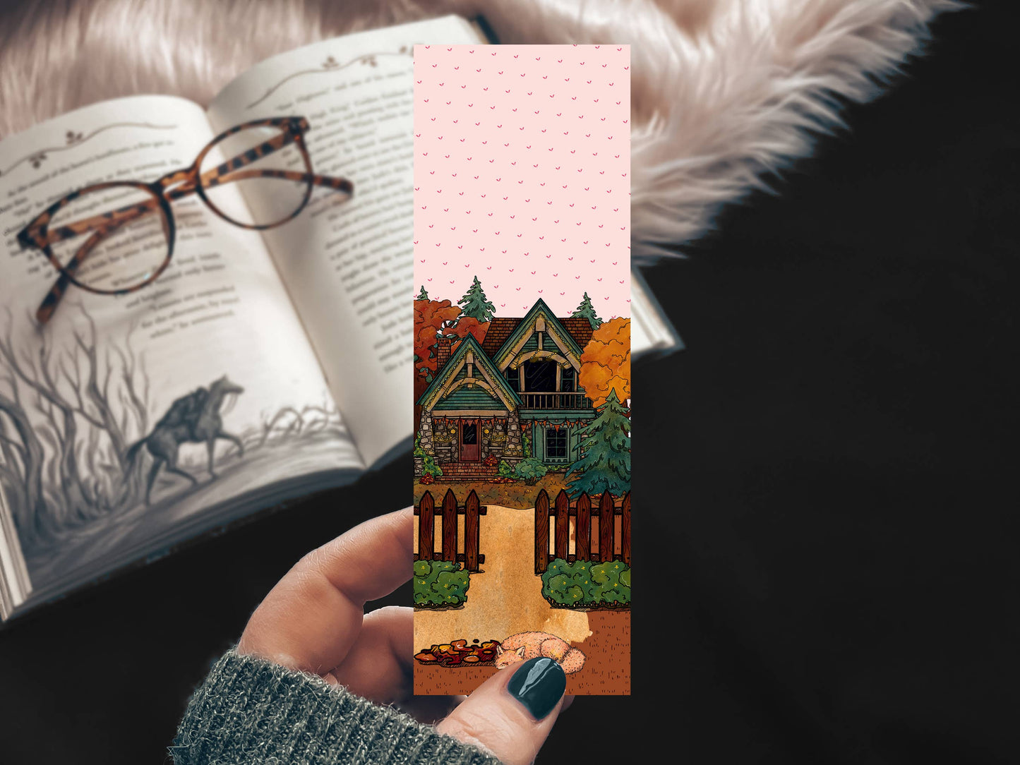 Mirkwood Scribes - Cozy House Fall Bookmark