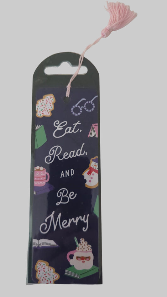 Eat, Read, & Be Merry Bookmark 2025