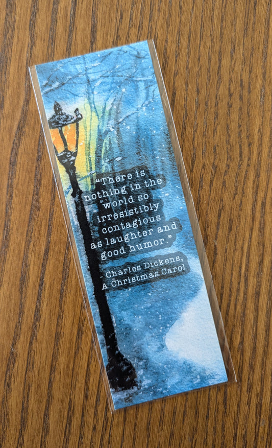 Mirkwood Scribes - A Christmas Carol Watercolor Bookmark