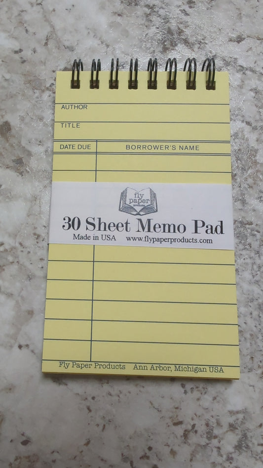 30 sheet memo pad