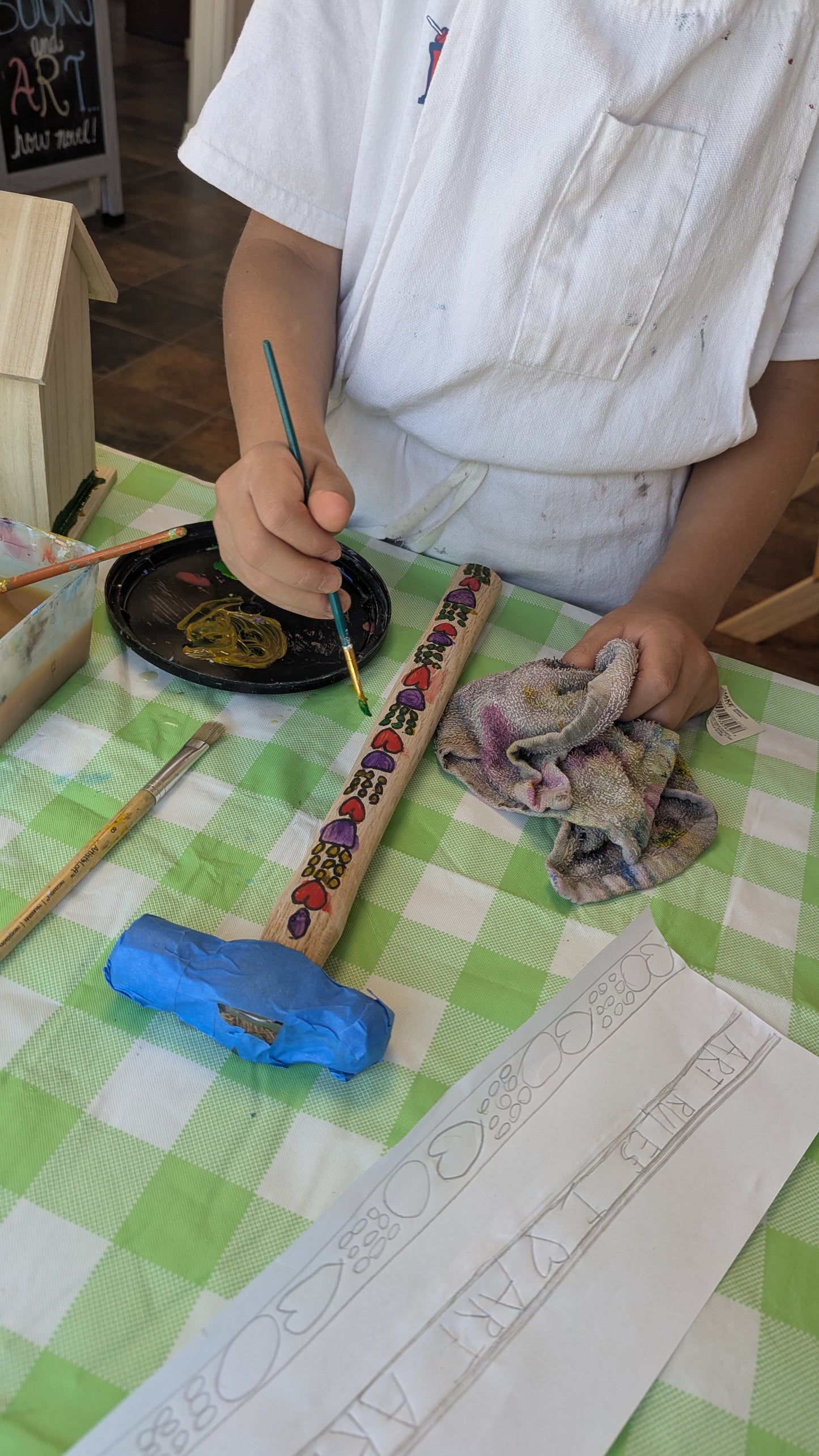 Hammer handle painting